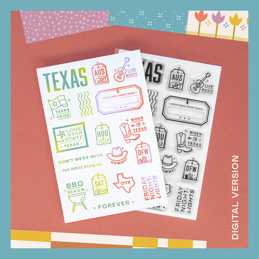 Passport: Texas - Digital Stamp Set