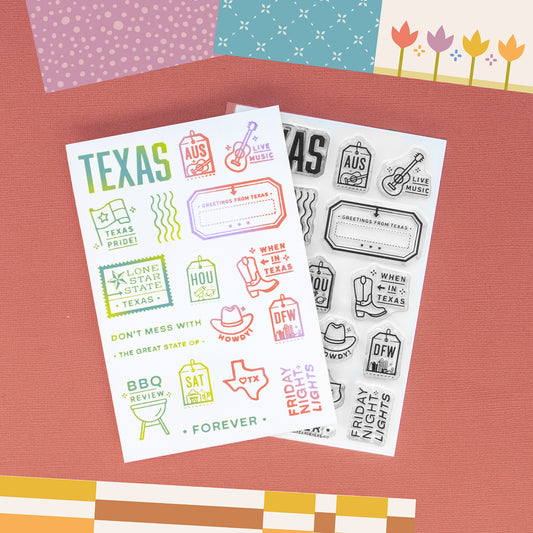 Passport: Texas - 4x6 Clear Stamp Set