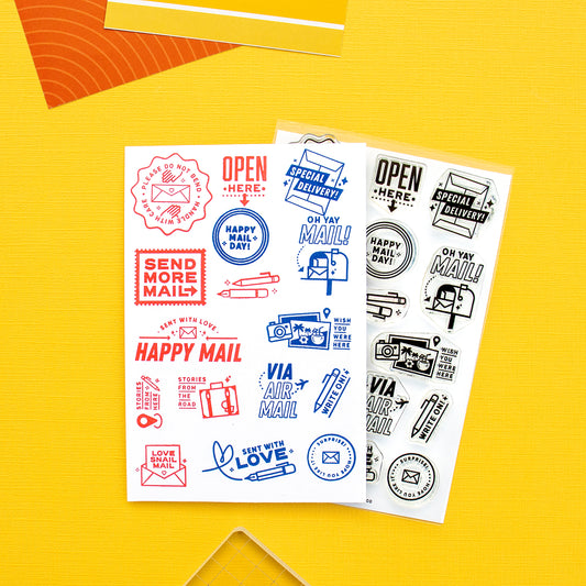 Send More Mail - 4x6 Clear Stamp Set