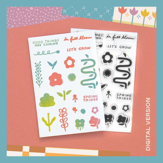 Spring Things by Tina Azsmus - Digital Stamp Set
