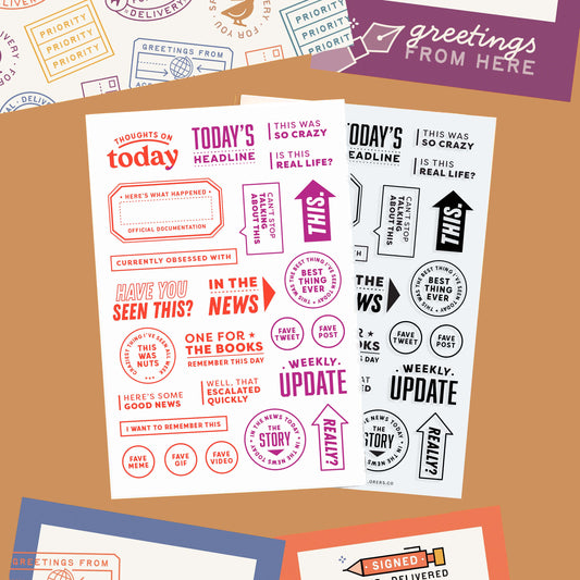 Thoughts on Today (Throwback!) - 4x6 Clear Stamp Set