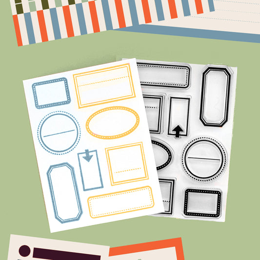 Little Labels (Throwback!) - 3x4 Clear Stamp Set