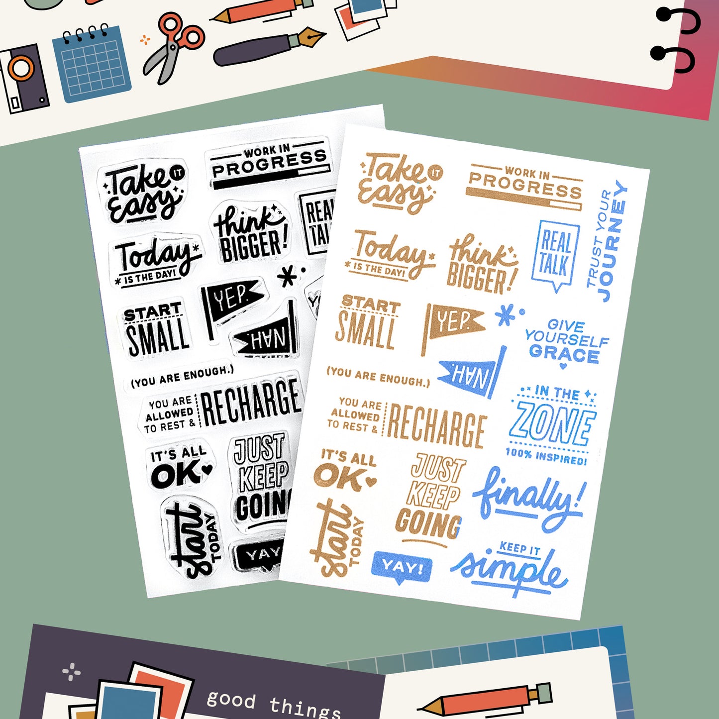 Today is the Day (Throwback!) - 4x6 Clear Stamp Set