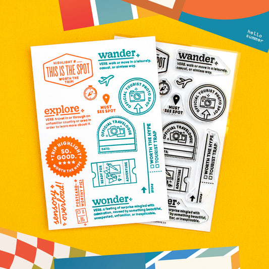 Wander On - 4x6 Clear Stamp Set
