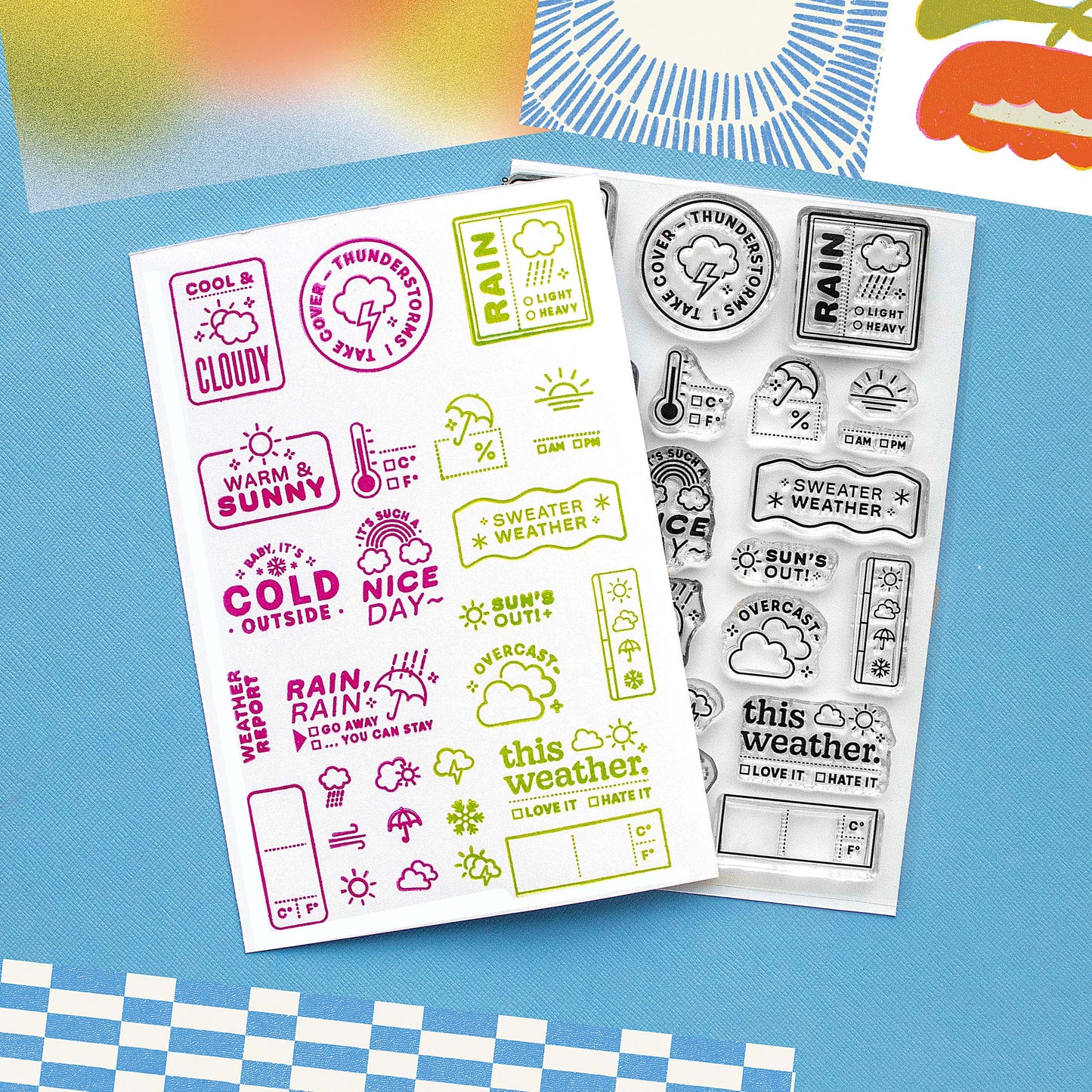 Weather Report - 4x6 Clear Stamp Set