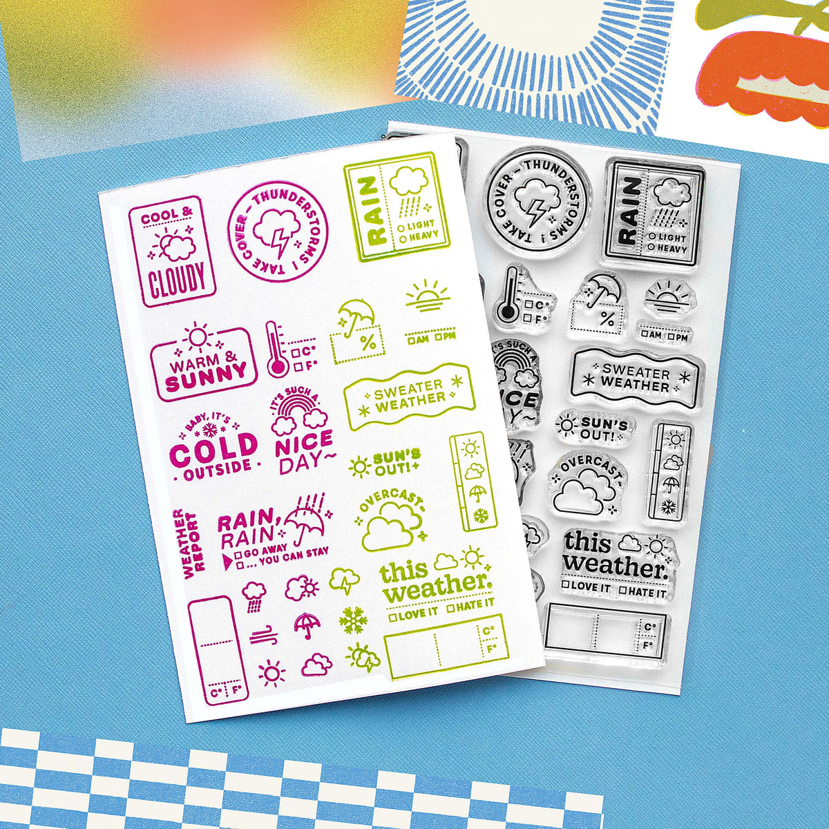 Weather Report - 4x6 Clear Stamp Set – Everyday Explorers Co.