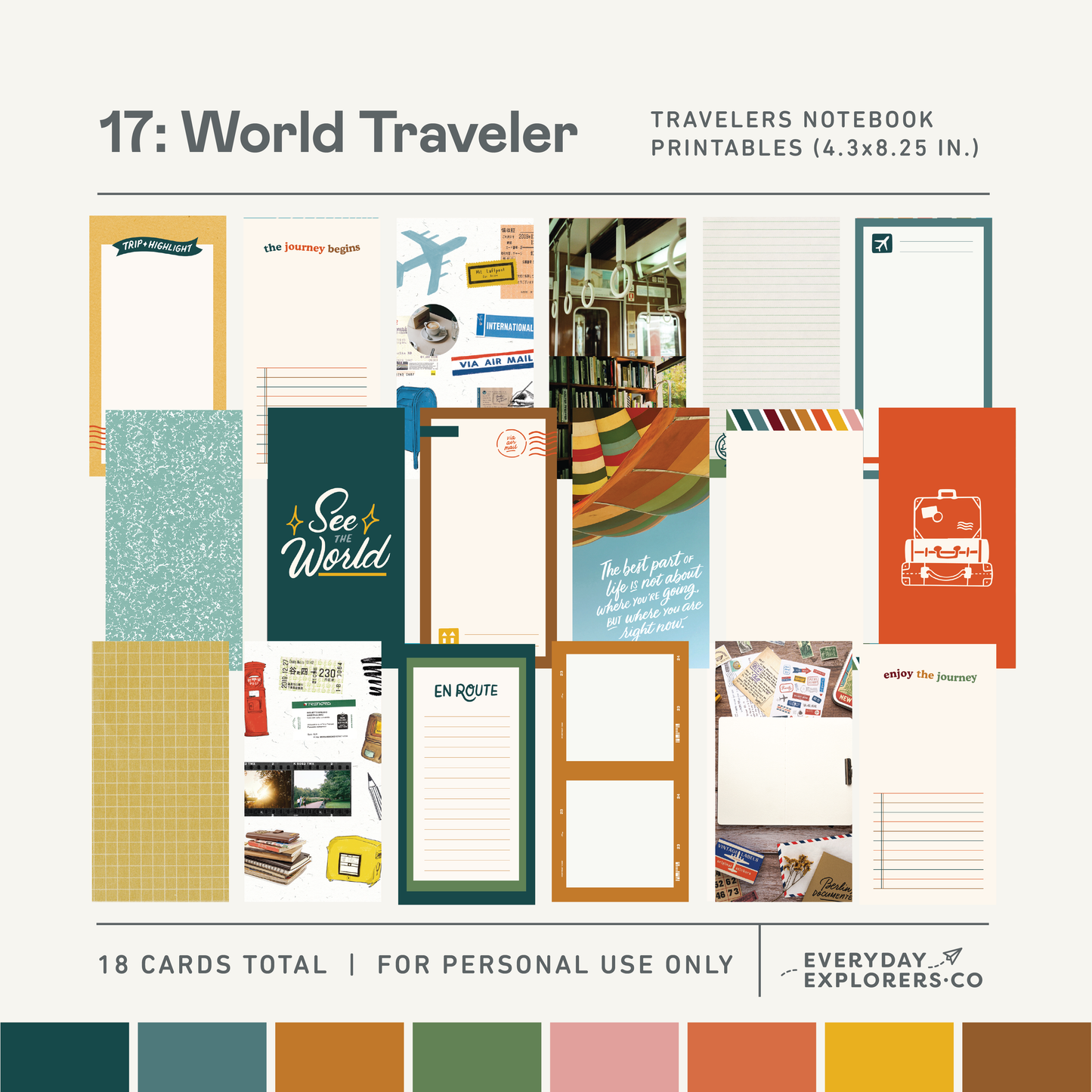 World Traveler (by Abbey Sy) - TN size Printables