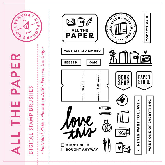 All the Paper - Digital Stamp Set