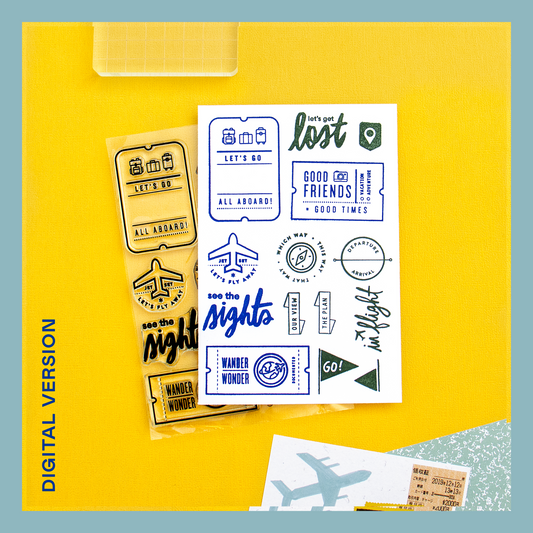 All Aboard (Throwback!) - Digital Stamp Set