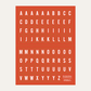 6x8 Alphabet Sticker Sheet - Red