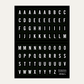6x8 Alphabet Sticker Sheet - Black