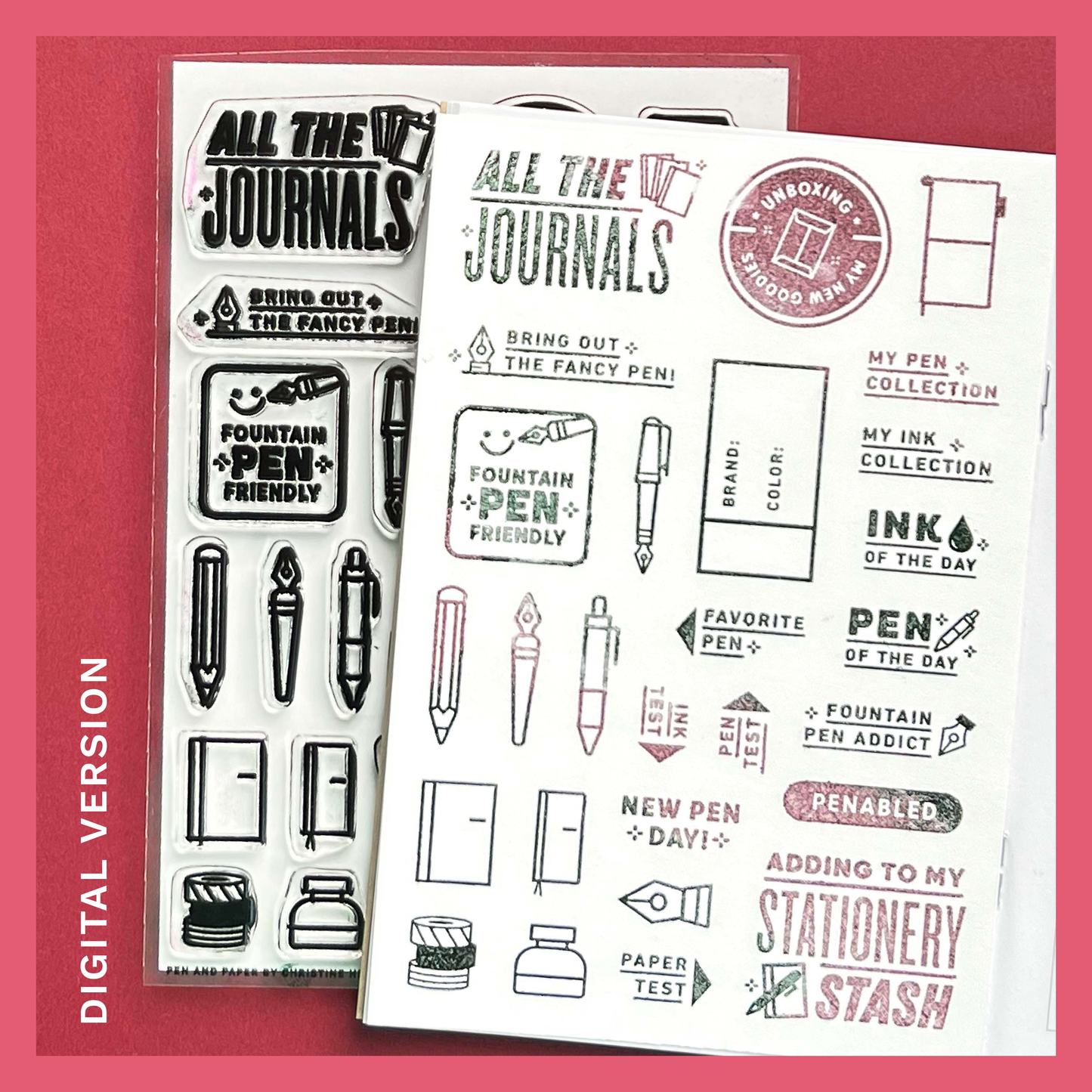 Pen & Paper - Digital Stamp Set