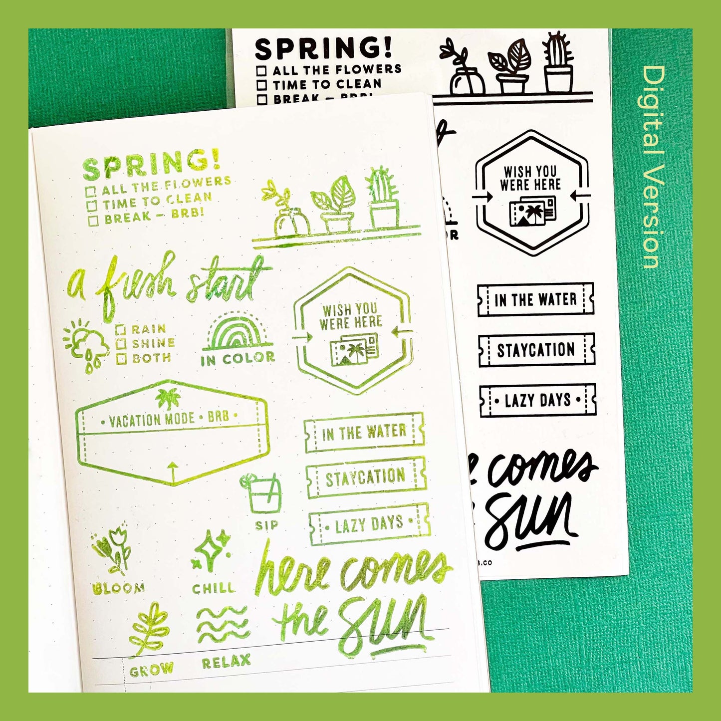 Spring is Here - Digital Stamp Set