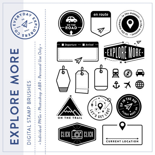 Explore More - Digital Stamp Set