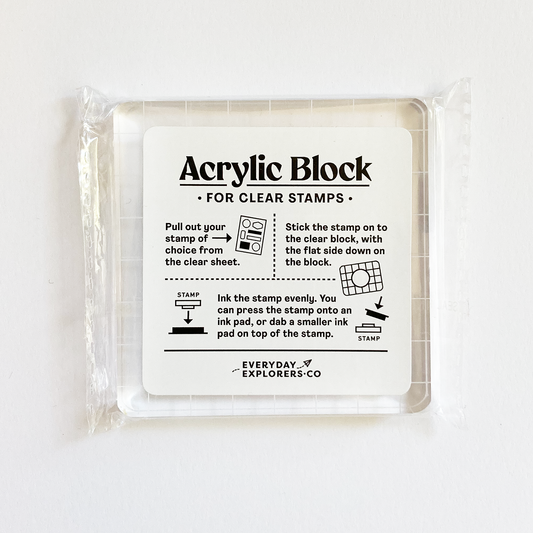 3x3 Clear Acrylic Block