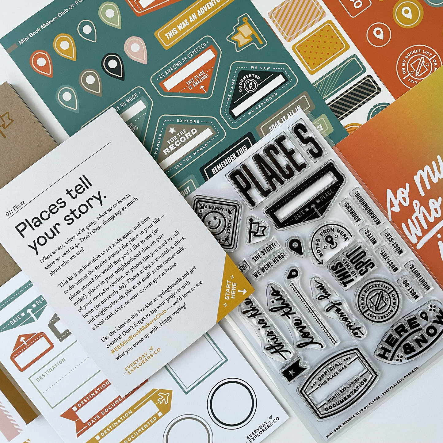 Mini Book Makers Club Kit: Places (Version 2)