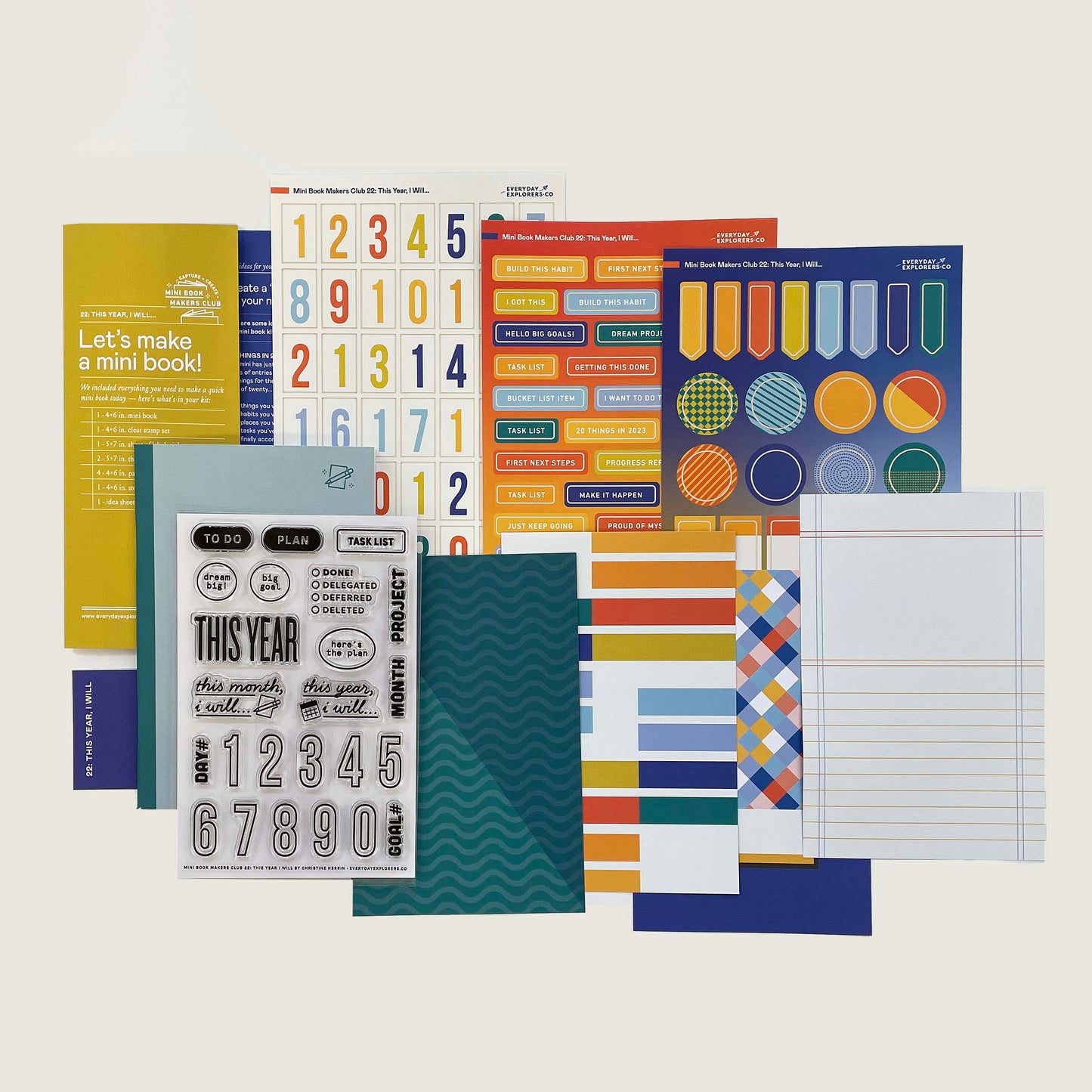 Mini Book Makers Club Kit: January