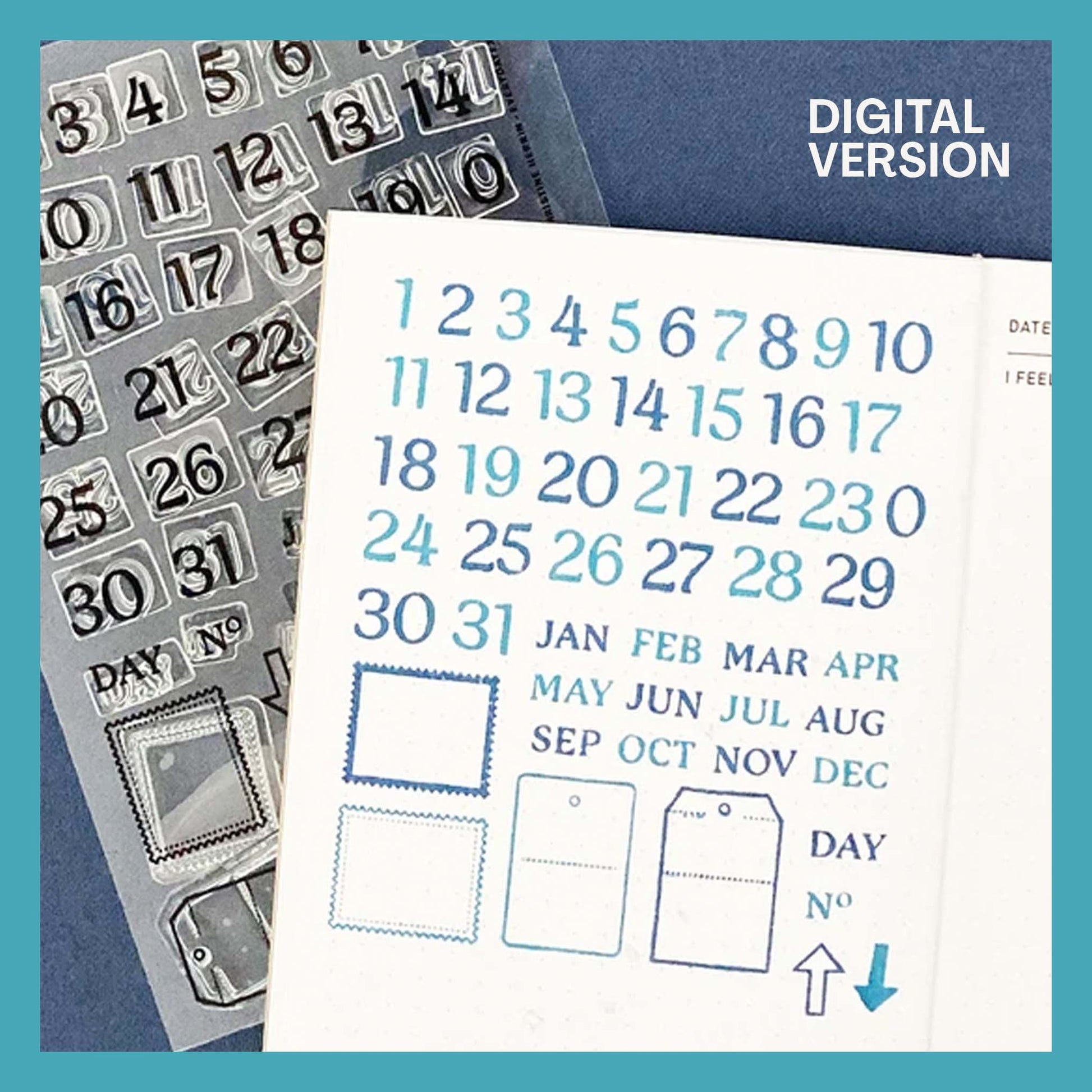 Calendar Days - Digital Stamp Set