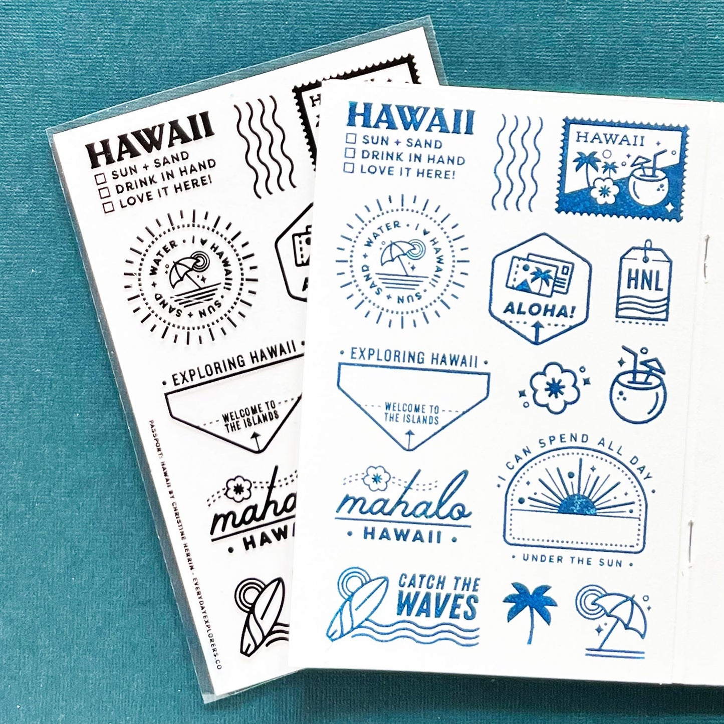 Passport: Hawai’i - 4x6 Clear Stamp Set