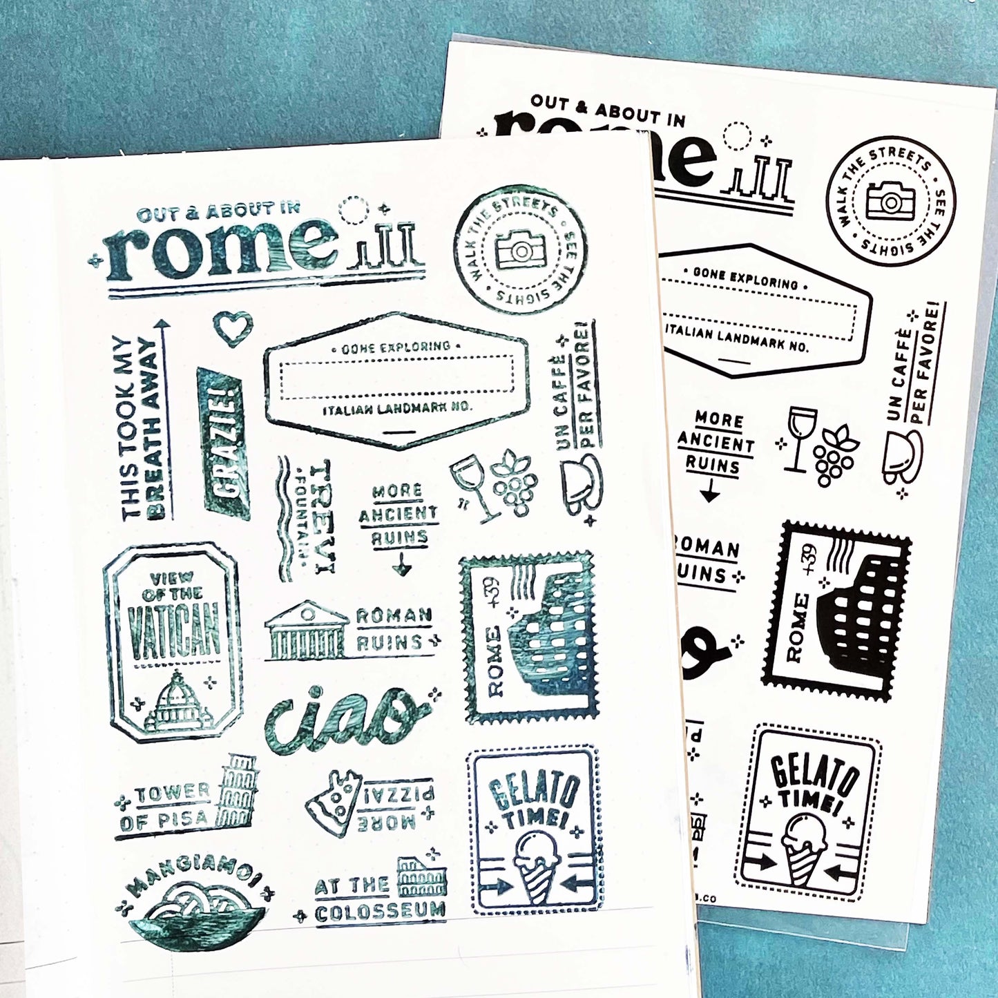 Passport: Rome - 4x6 Clear Stamp Set