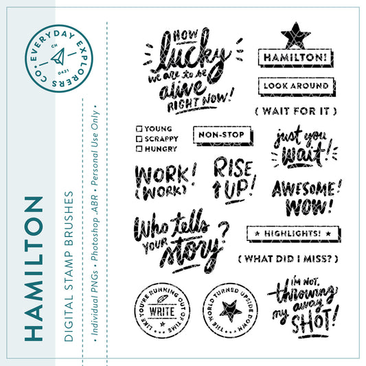 Hamilton - Digital Stamp Set