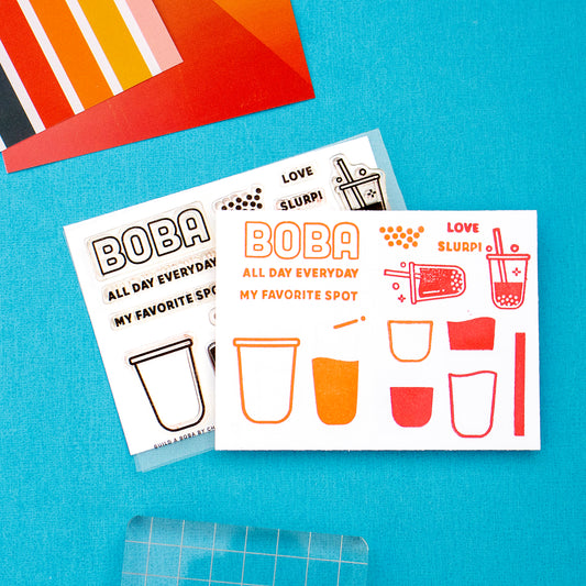 Build A Boba - 3x4 Clear Stamp Set