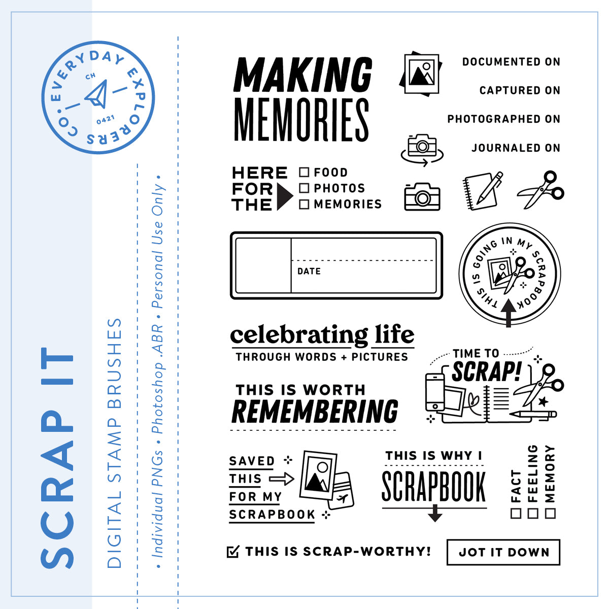 Scrap It - Digital Stamp Set