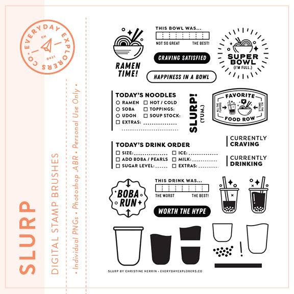 Slurp - Digital Stamp Set