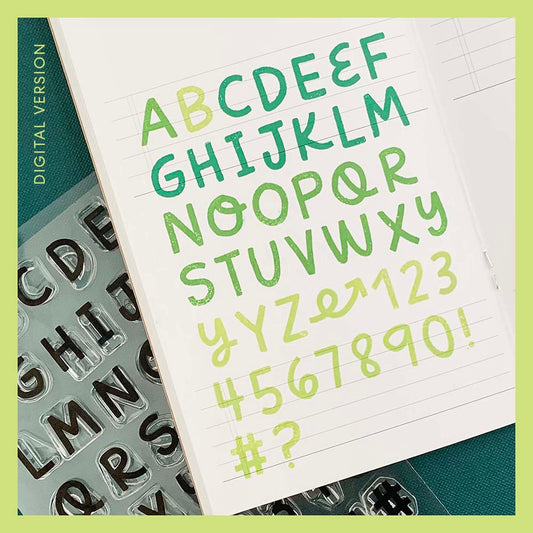 Snickerdoodle Alphabet - Digital Stamp Set