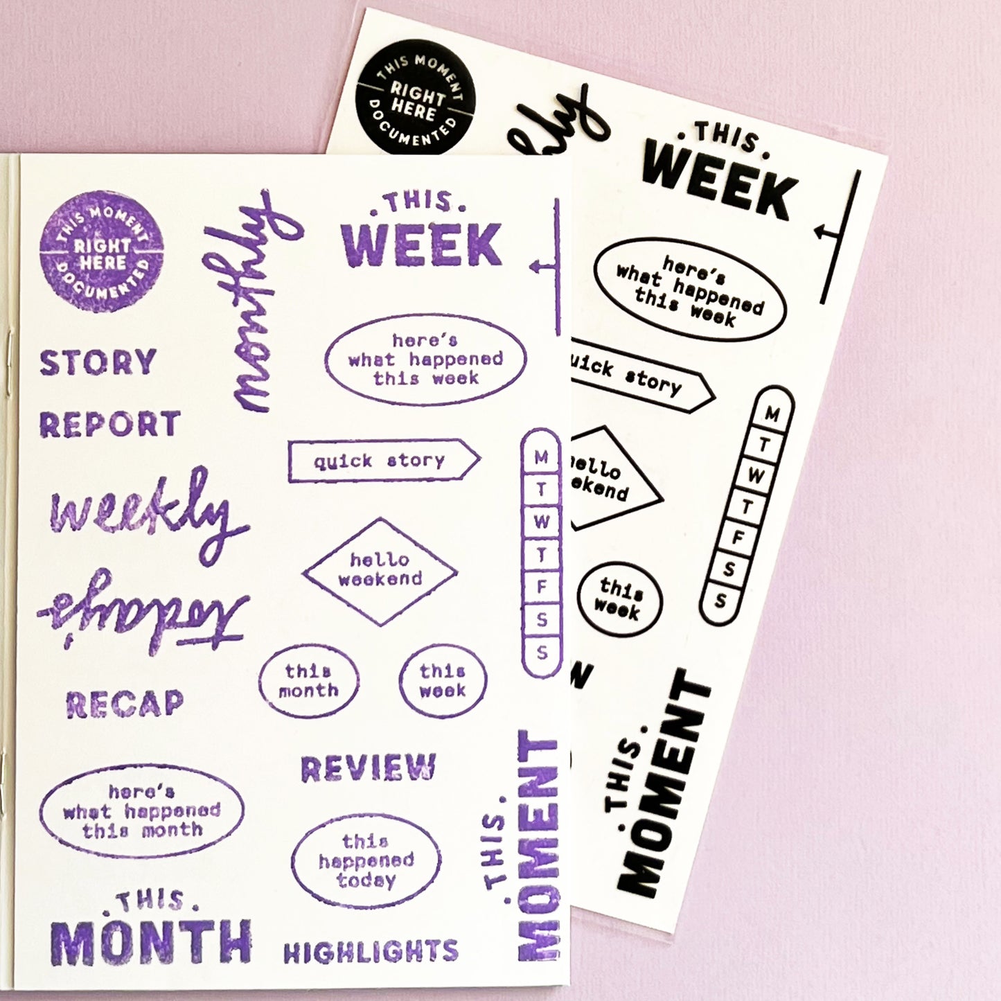 This Month/Week/Day - 4x6 Clear Stamp Set