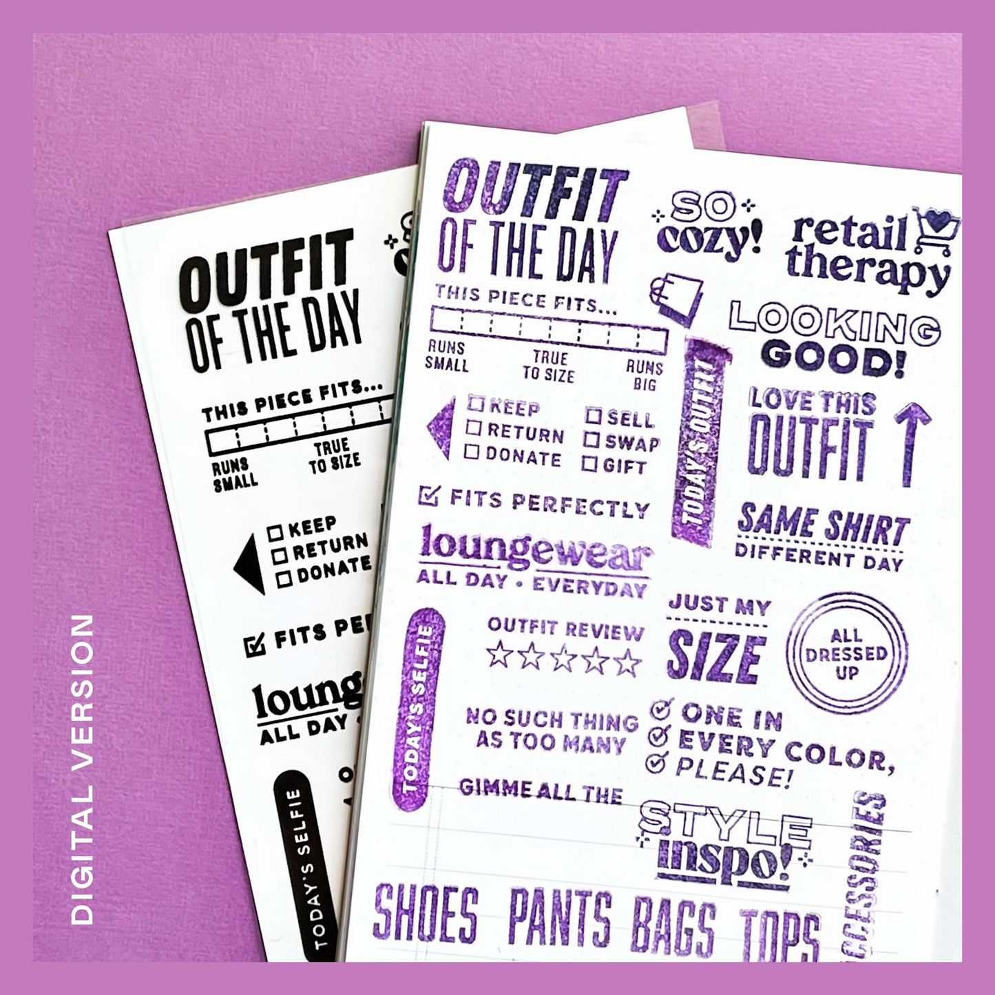 Today’s Outfit - Digital Stamp Set