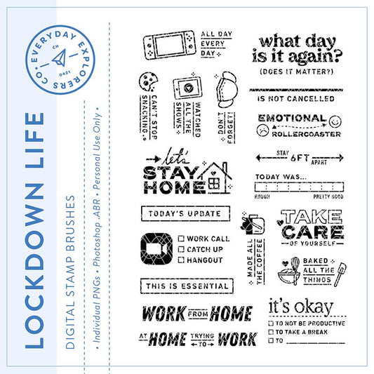 Lockdown Life - Digital Stamp Set