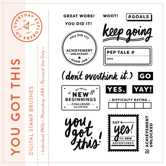 You Got This - Digital Stamp Set