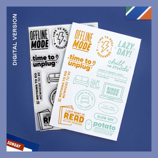Lazy Days - Digital Stamp Set