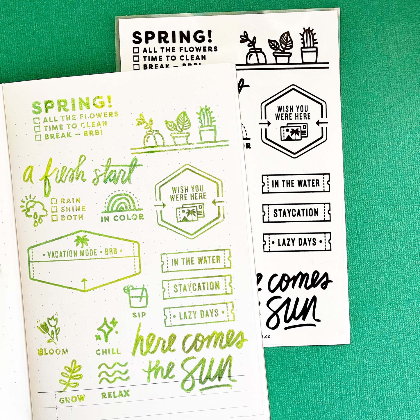 Spring is Here - 4x6 Clear Stamp Set